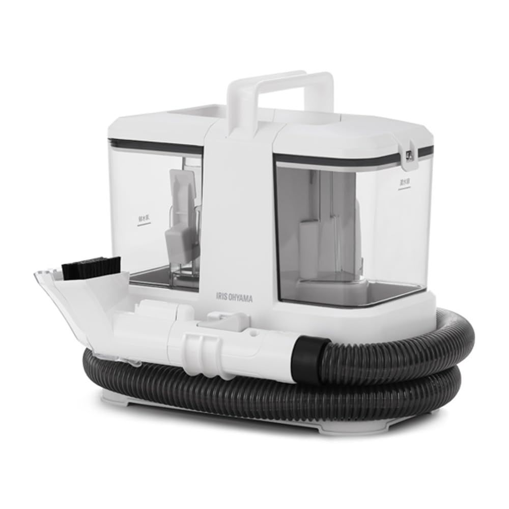 Amazon | 【セット買い】 アイリスオーヤマ リンサークリーナー 自動ポンプ式モデル 染み抜き 布洗浄機 ブラシヘッド&T字型ヘッド付属  楽ちん給水口 RNS-P10-W + スチームクリーナー ハンディタイプ STM-305R-C キッチン清掃 除菌 清掃 年末清掃 消臭 