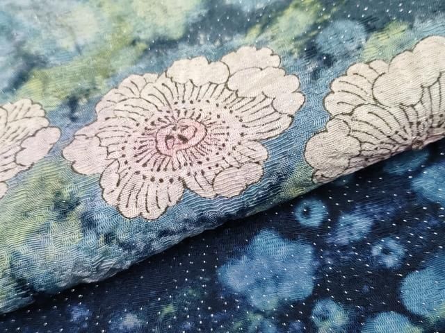 平和屋本店■極上　吉乃一廉　幻の辻が花　訪問着　絞り　銀通し地　逸品　未使用　CYAA2114s5 平和屋本店□極上 吉乃一廉 幻の辻が花 訪問着 絞り 銀通し地 逸品 未