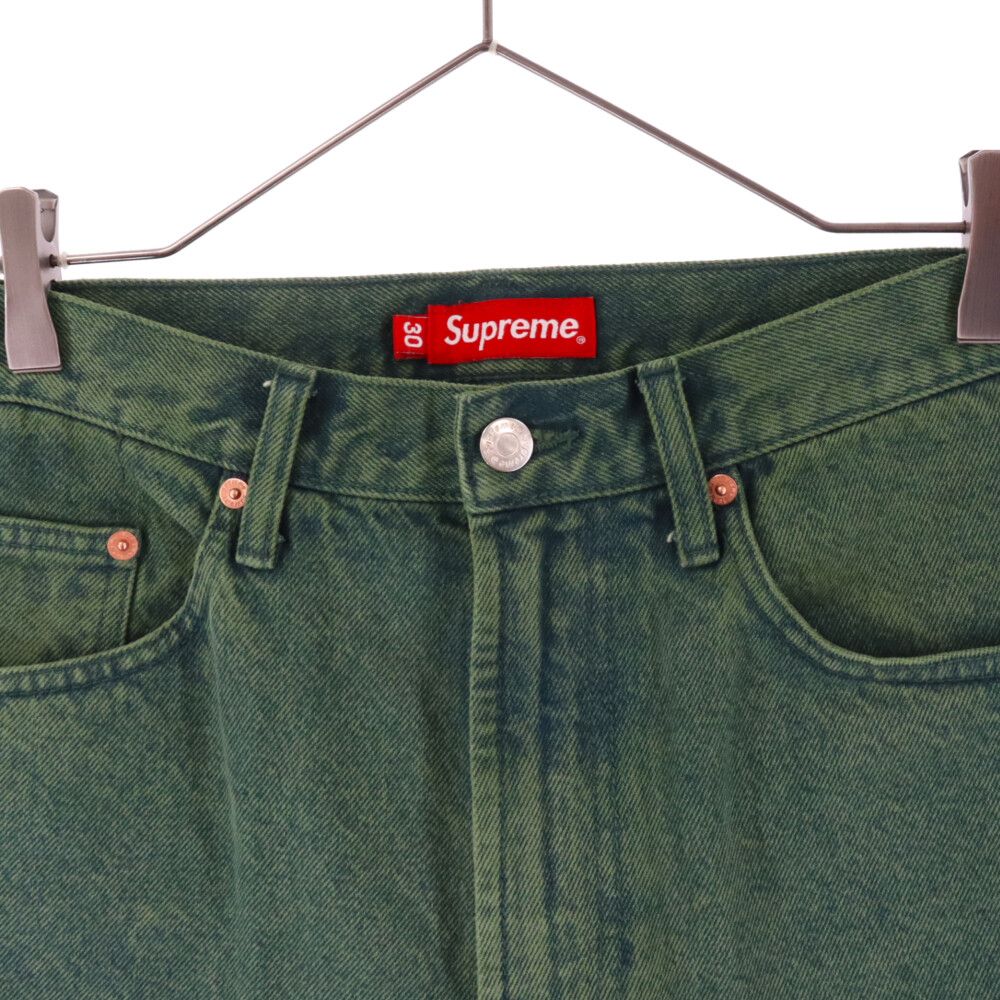 SUPREME (シュプリーム) 23SS Baggy Denim Short Washed Green バギーショートデニム グリーン - メルカリ