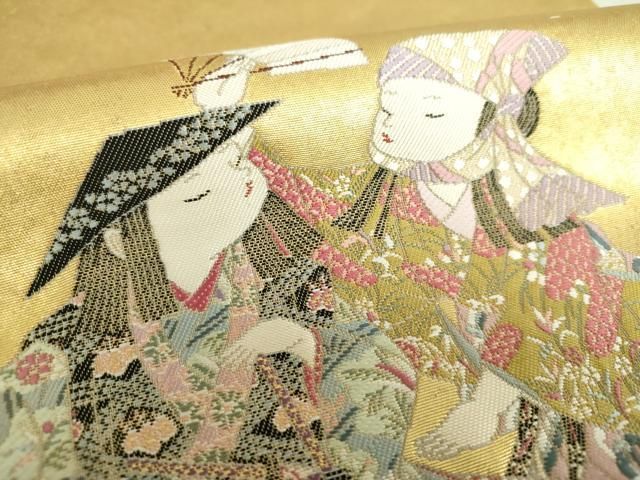 平和屋着物○加賀友禅の巨匠 初代 由水十久 西陣 長嶋成織物 ながしま  