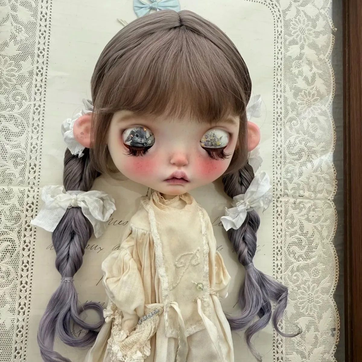 ブライス ウィッグ モヘアウィッグ 海外作家 グラデーション ブラウン  