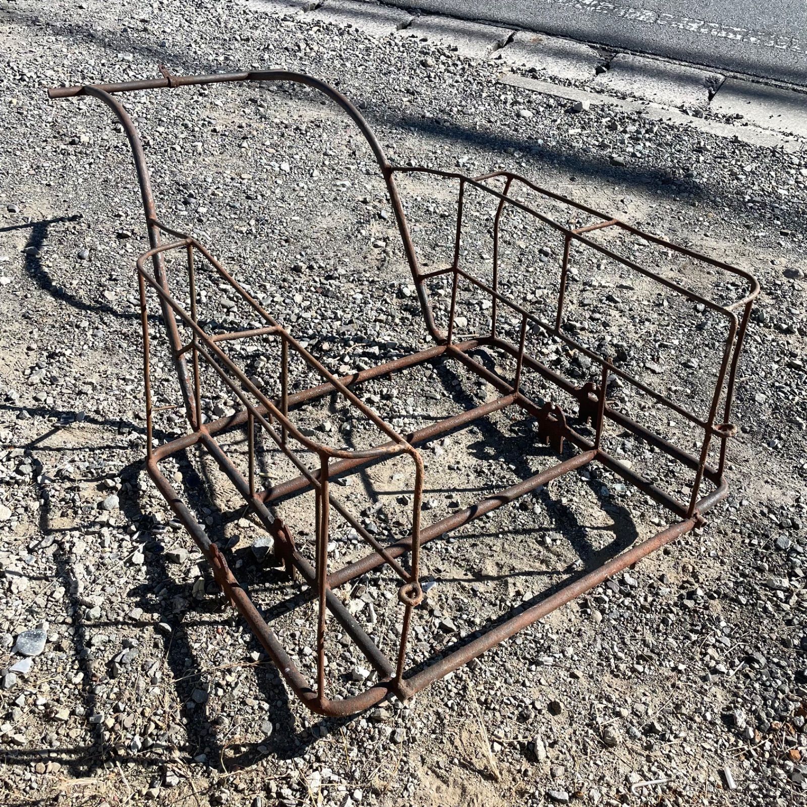 ♭ 現状品 リアカー レトロ アンティーク タイヤなし 台車 運搬 運送 