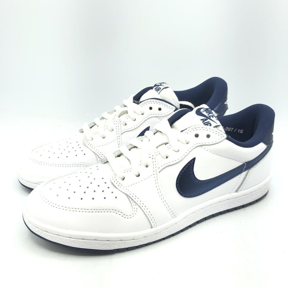 NIKE AIR JORDAN 1 LOW 85 メタリック ネイビー 27cm FB9933-141 ナイキ エア ジョーダン 1 ロー 85 17