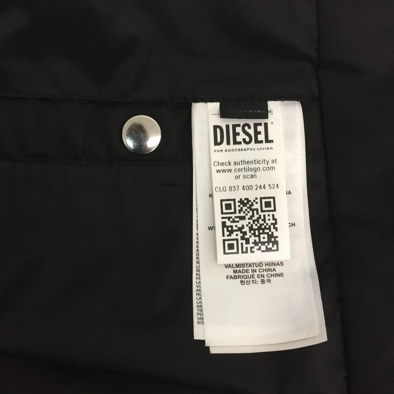 ☆美品☆ DIESEL ディーゼル ナイロンライダースジャケット Mサイズ 美品 DIESEL ディーゼル ナイロン ライダースジャケット Mサイズ