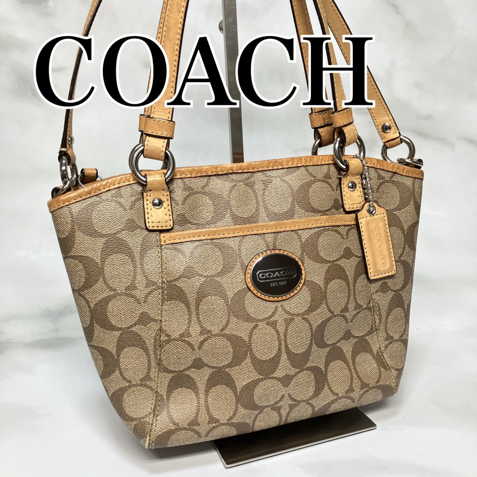 美品】COACH コーチ バッグ ハンドバッグ ショルダーバッグ 斜め掛け 