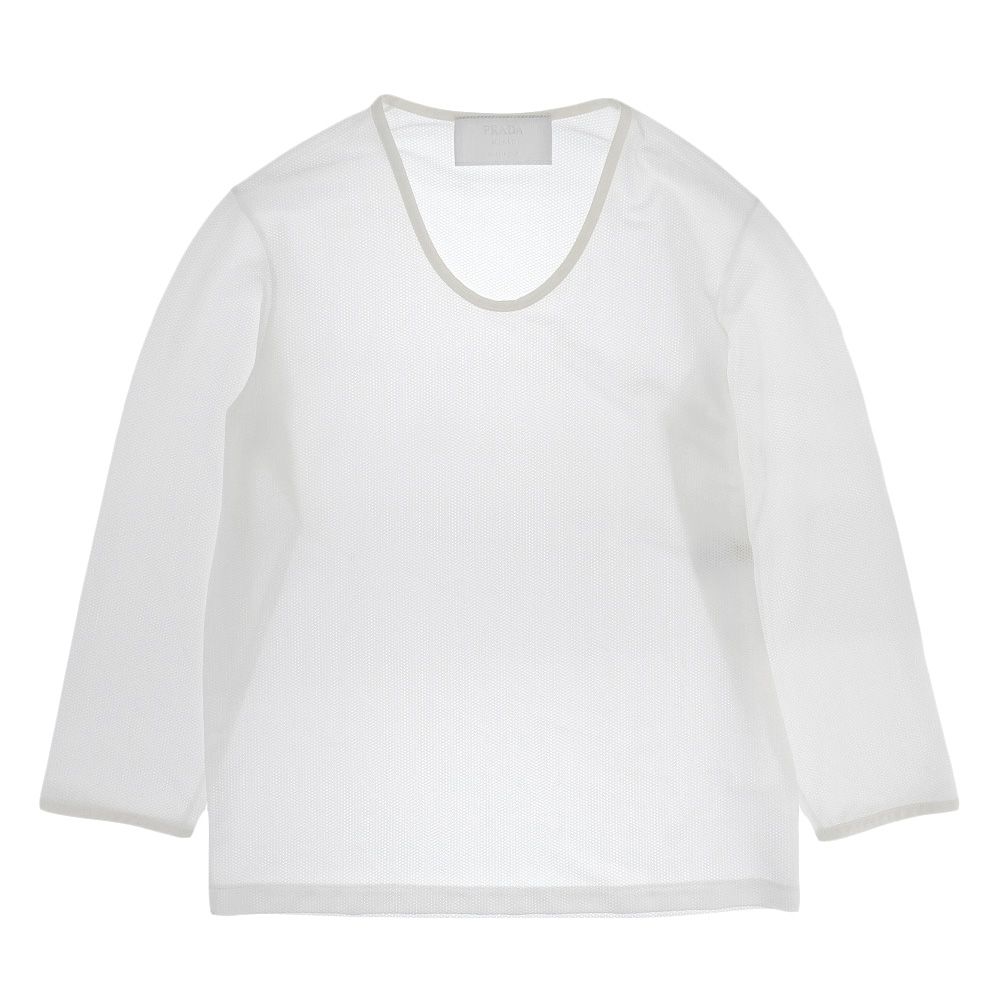 PRADA プラダ オールド メッシュ トップス レディース ホワイト 90’s