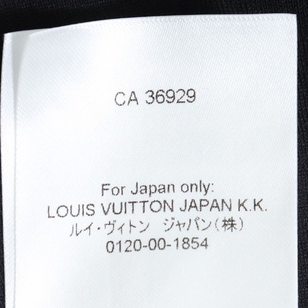 美品 ルイヴィトン LVフェードプリンテッドロングスリーブTシャツ ブラック M LOUIS VUITTON LVフェードプリンテッドロングスリーブTシャツ M