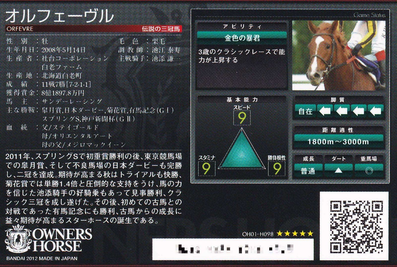 オルフェーヴルさま確認ページ♡ orfevre