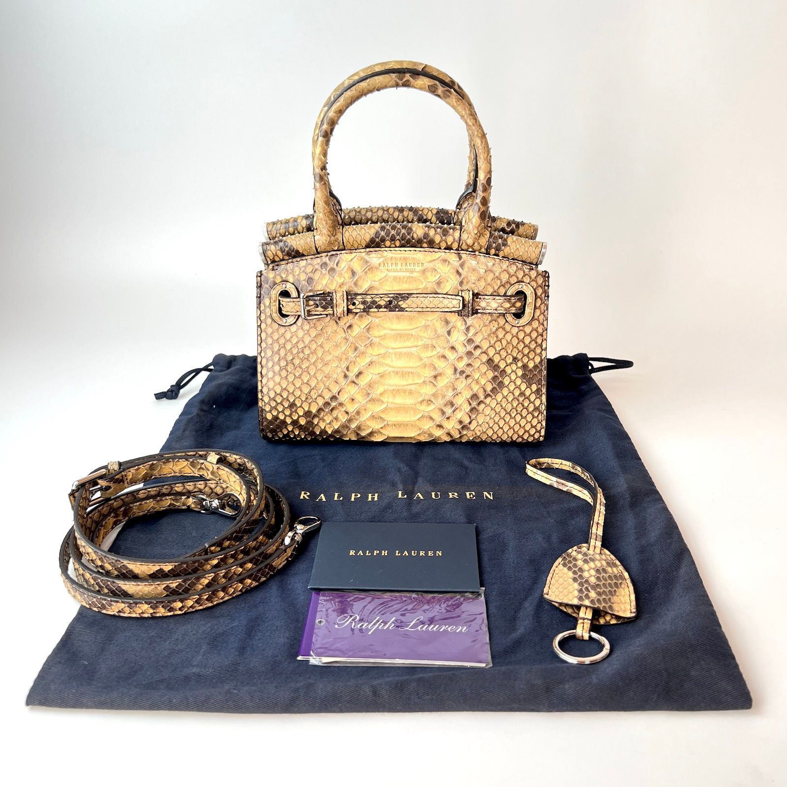 【極美品】ポロ ラルフローレン 2WAY ミニ ハンドバッグ RALPH LAUREN】ラルフローレン『ミニ RL50 2WAYハンドバッグ