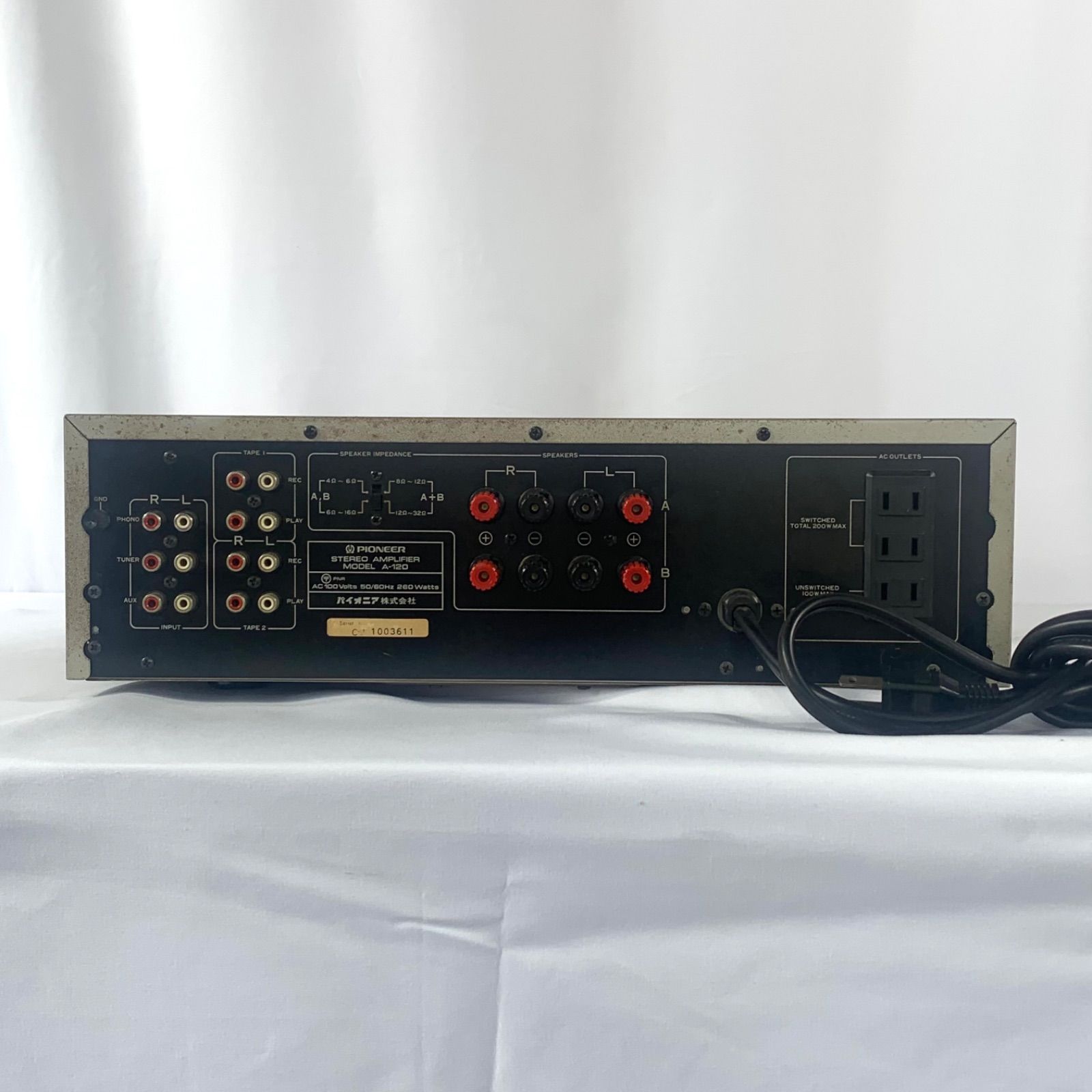 PIONEER パイオニア プリメインアンプ A-120 アンプ オーディオ