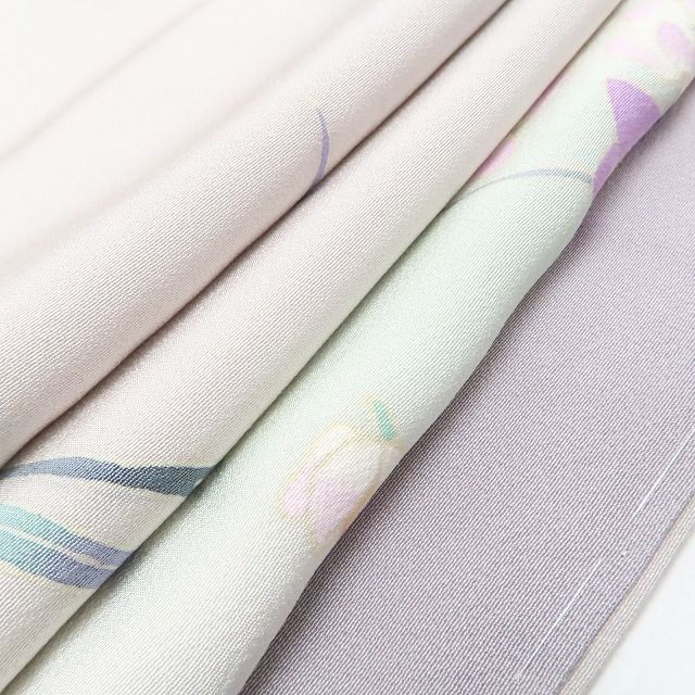 ❁tomihisa❁美品 やまと誂製 本加賀友禅 稲手明仁 落款 蘭 着物