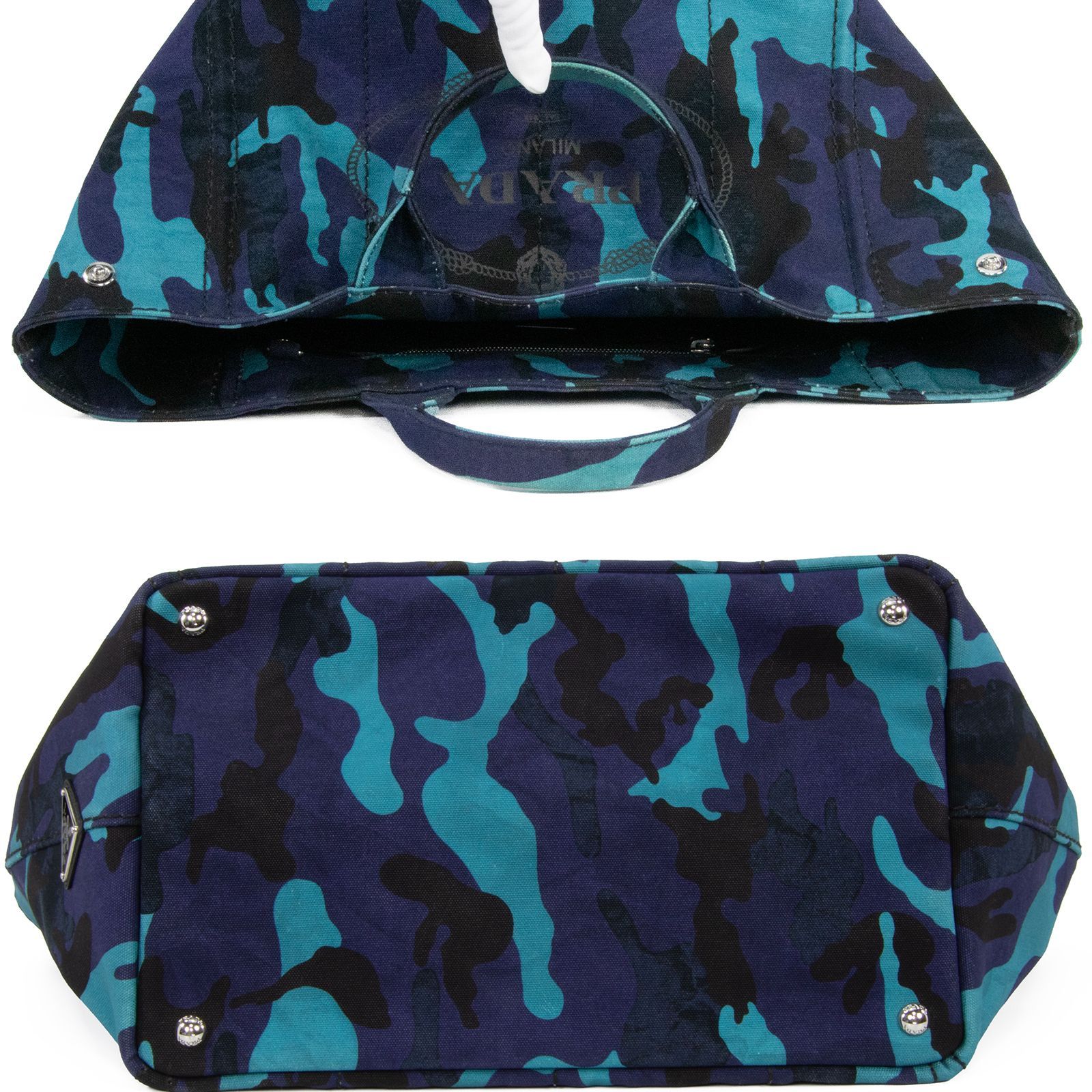 正規品 百貨店購入 レア カラー プラダ ハンド ショルダー カナパ似