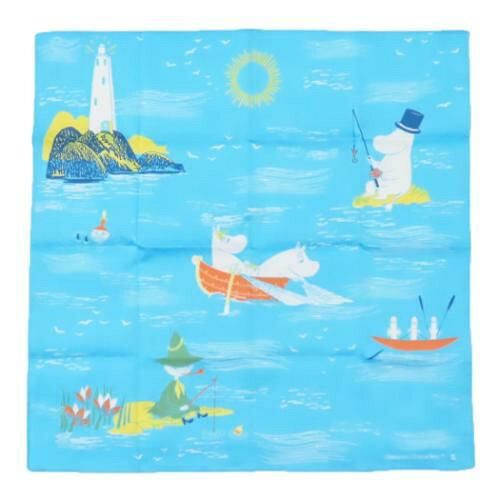5営業日で発送 丸眞 MOOMIN ムーミン ハンカチカラストゥス ハンカチーフ 日本製 1405040300 入数 10