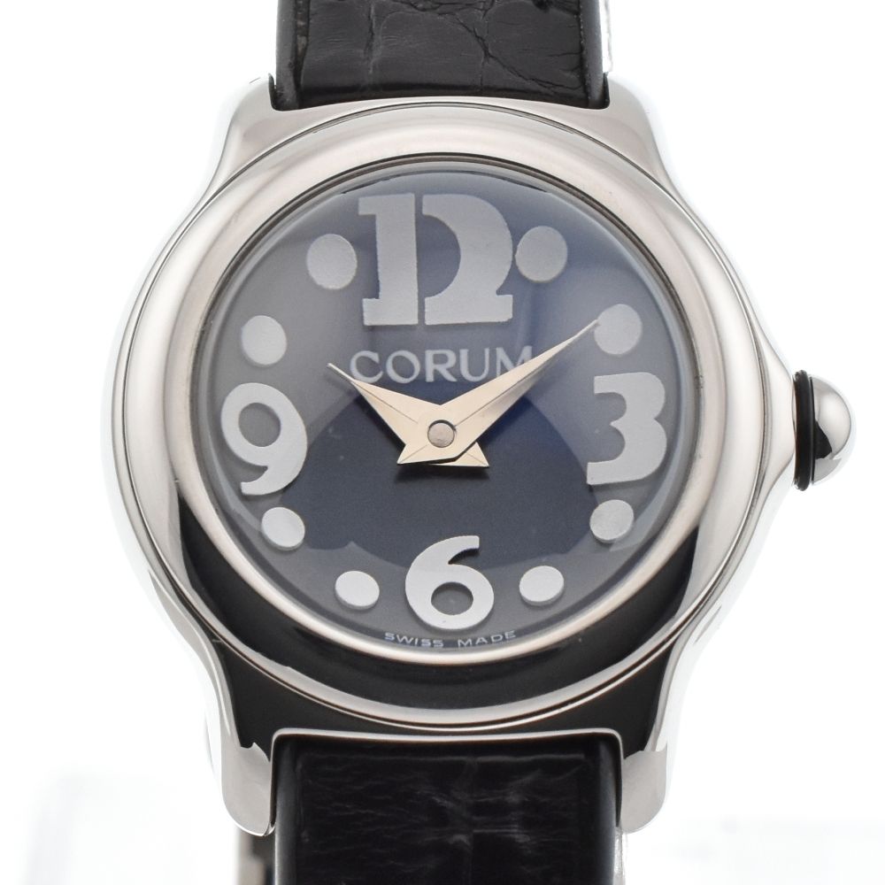コルム ・ミニバブル ・QZ ドーム型 ・レディース・101.150.20 コルム CORUM 101.150.20 バブル SS/レザー クォーツ レディース