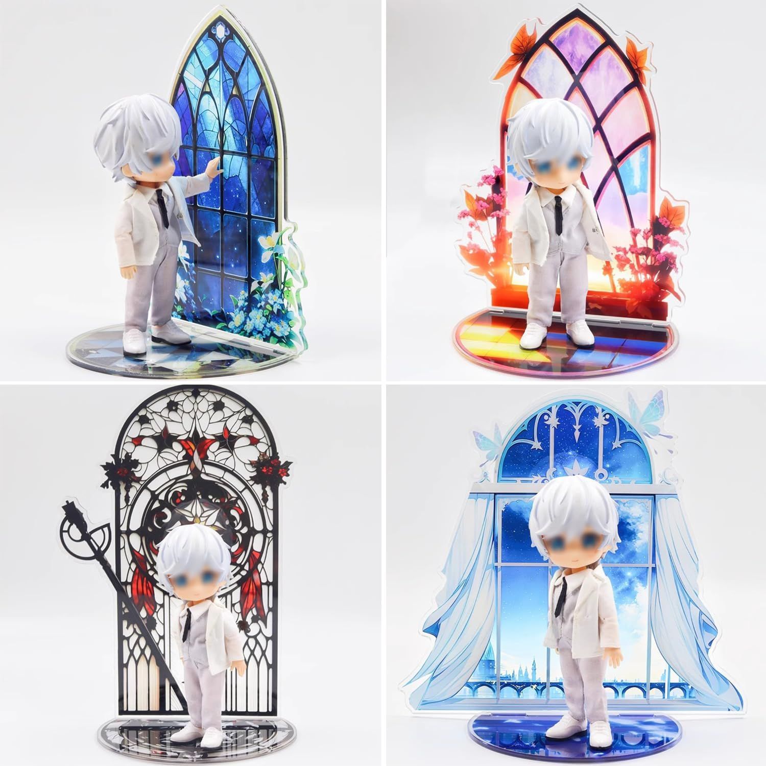 「やがてひとつになる道」アクリルスタンド 背景台座付きコンプリートセット やがてひとつになる道」アクリルスタンド 背景台座付きコンプリート