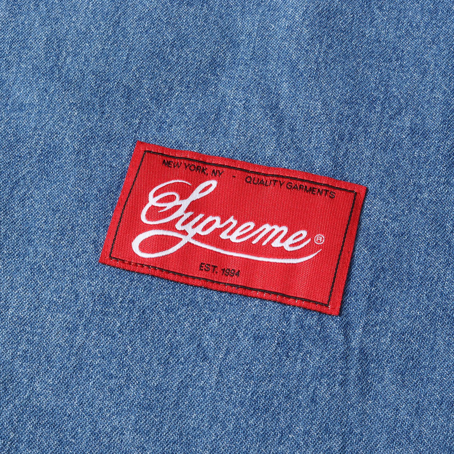 Supreme シュプリーム シャツ マルチワッペン デニム ベース