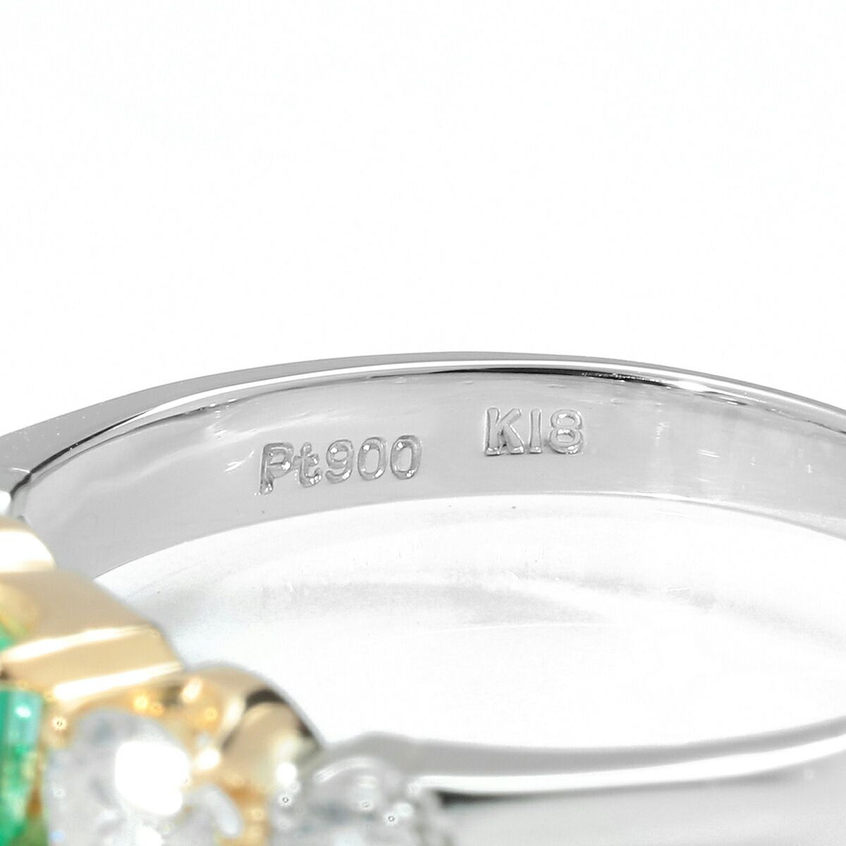 リング SIクラス 指輪 エメラルド 0.27ct ダイヤモンド 0.525ct Pt900  