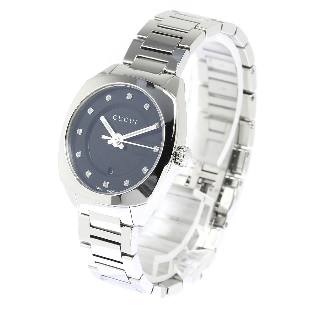 グッチ GUCCI 142.5/YA142503 ミドルウォッチ 12Pダイヤ クォーツ