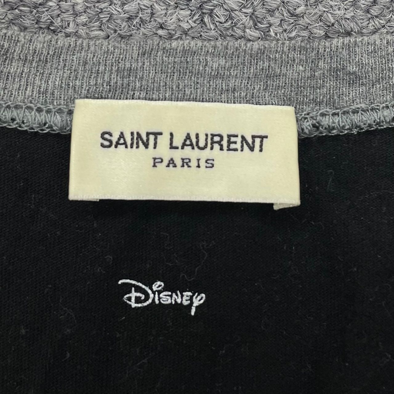 国内正規 SAINT LAURENT PARIS Disney コラボ ミッキーマウス カットソー 七分袖 サンローラン ディズニー 631806  XL - メルカリ