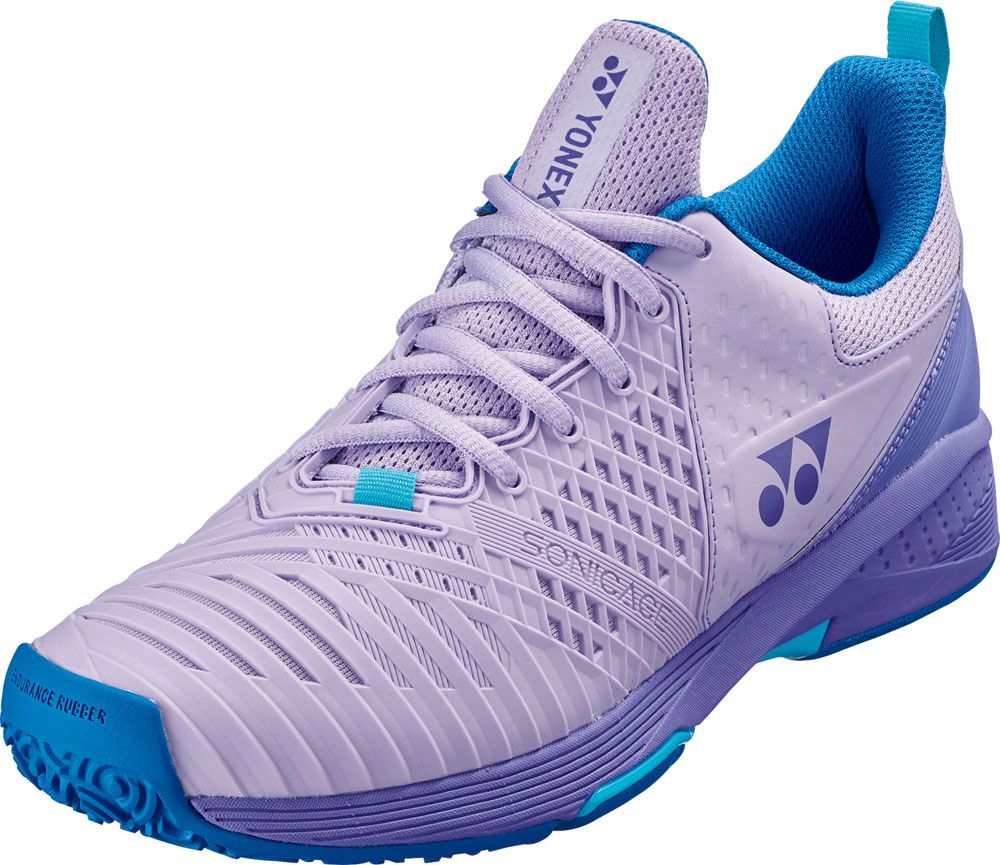 ヨネックス YONEX テニス パワークッション ソニケージ 3 ウィメン クレー・砂入り人工芝コート用 テニスシューズ 硬式 オムニコート 衝撃吸収 反発性 疲れにくい 柔らかい レディース  SHTS3LGC 215 ライラック