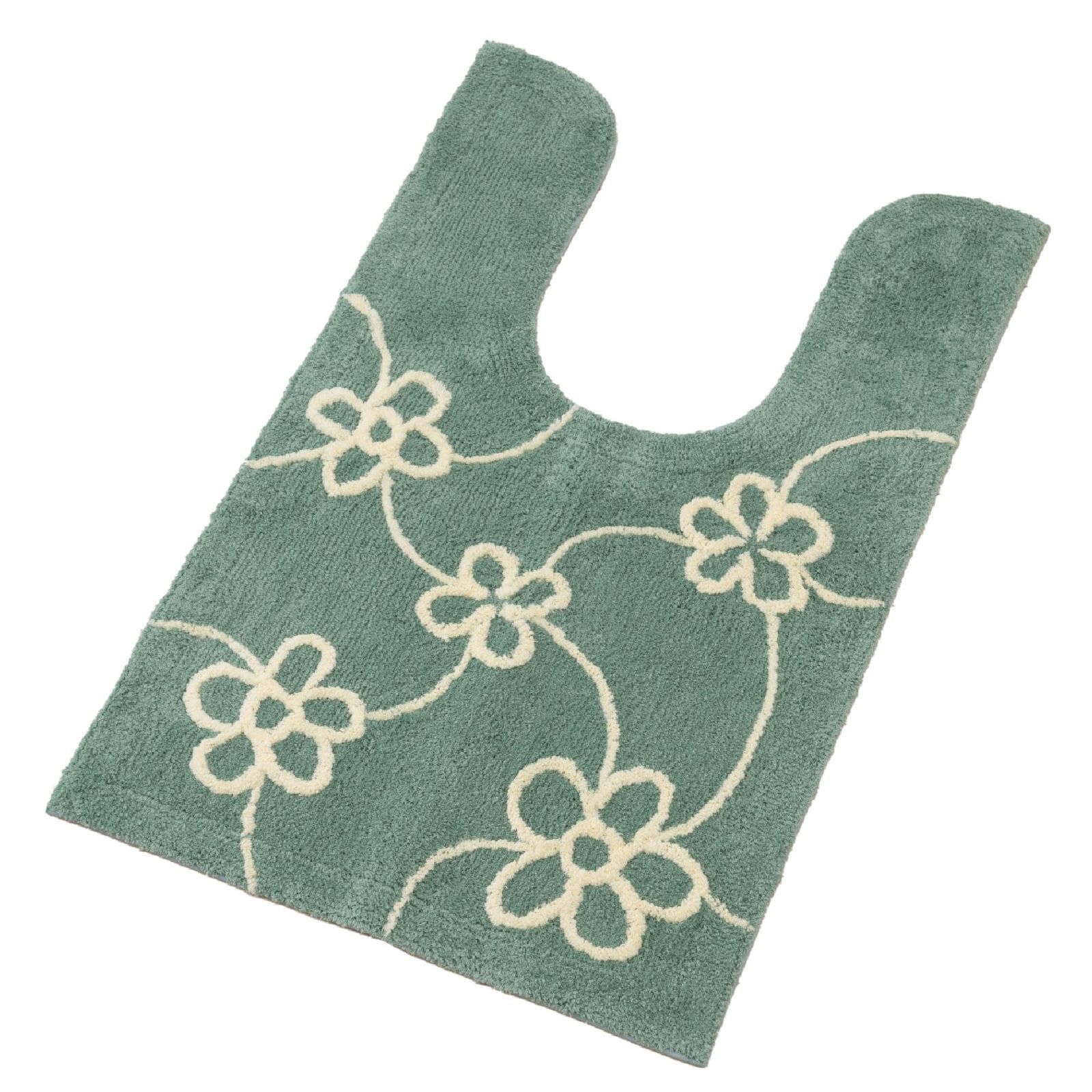 新着商品 センコー シビラ グリーン 16889 約95×60cm トイレマット オルファブレ sybilla