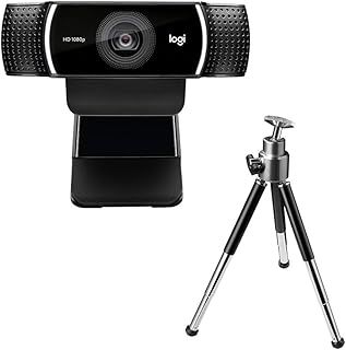 ロジクール Webカメラ C922n フルHD 1080P ストリーミング 撮影用 三脚 スタンド 付き オートフォーカス ステレオ マイク ウェブカメラ ウェブカム PC Mac ノートパソコン Zoom Skype 2年間メーカー保証