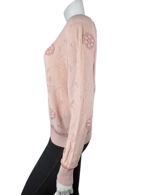 17C後ろキューバボタン付カメリアモチーフトップス