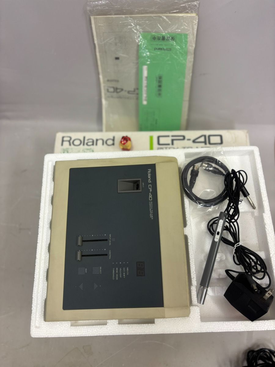 Roland CP-40 Digital Pen Controller 動作品 ペン付き 元箱 取扱説明書付属 ローランド MIDI入力装置 z-2317