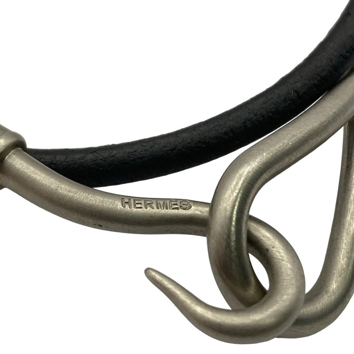 HERMES(エルメス) ブレスレット美品 ジャンボ レザー 黒