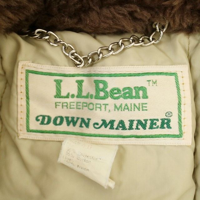 80s USA製 L.LBean エルエルビーン ダウンコート アウトドア 