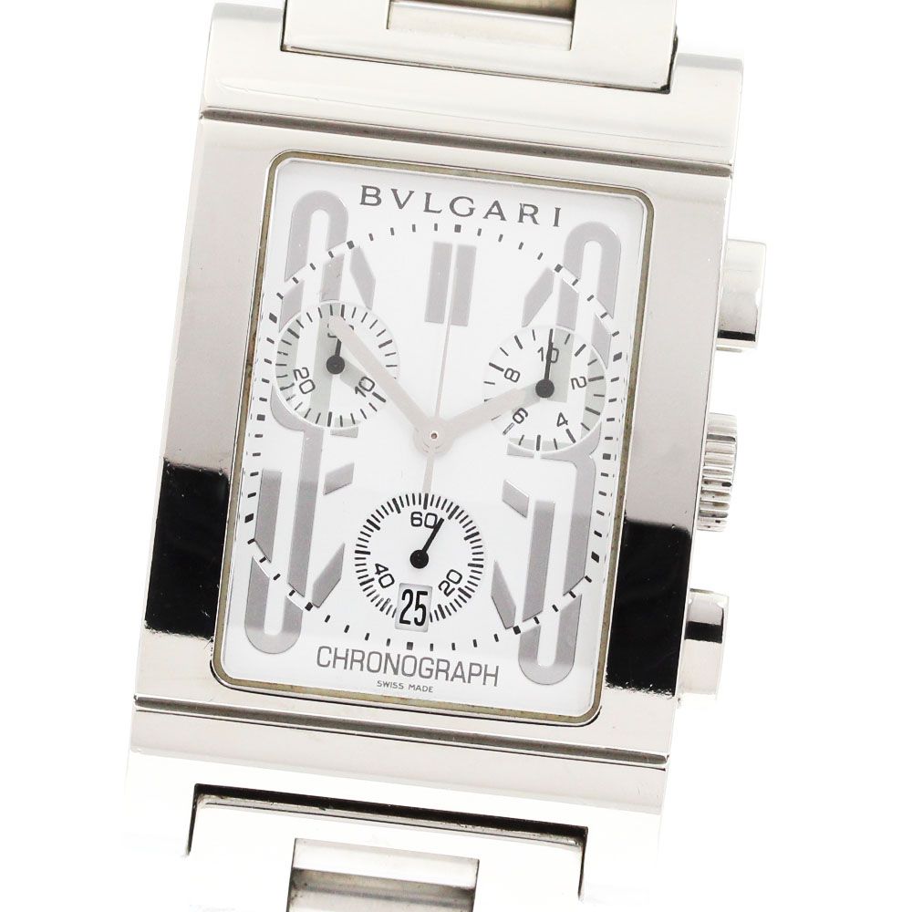 ブルガリ BVLGARI RTC49S レッタンゴロ クロノグラフ デイト クォーツ メンズ_880762