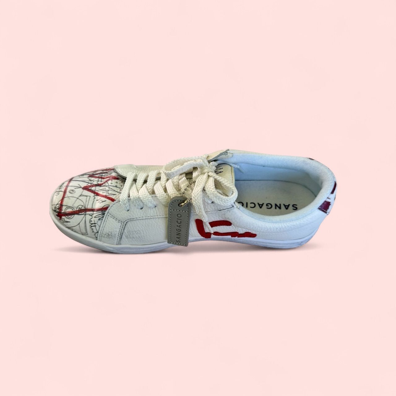 美品】SANGACOスニーカーにゅ×バスキア27cm JEAN-MICHEL BASQUIAT 抽選 