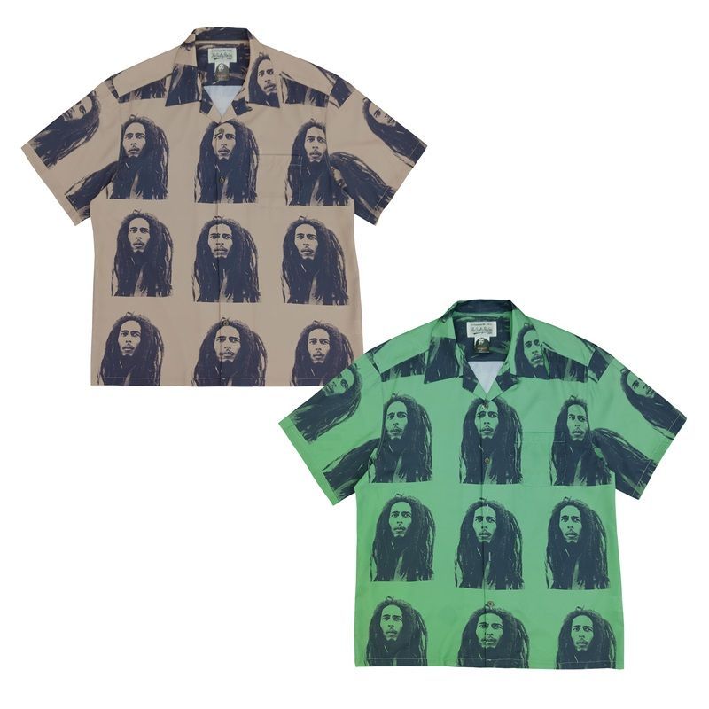 美品 WACKO MARIA 22AW BOB MARLEY ワコマリア  半袖のシャツ 2色