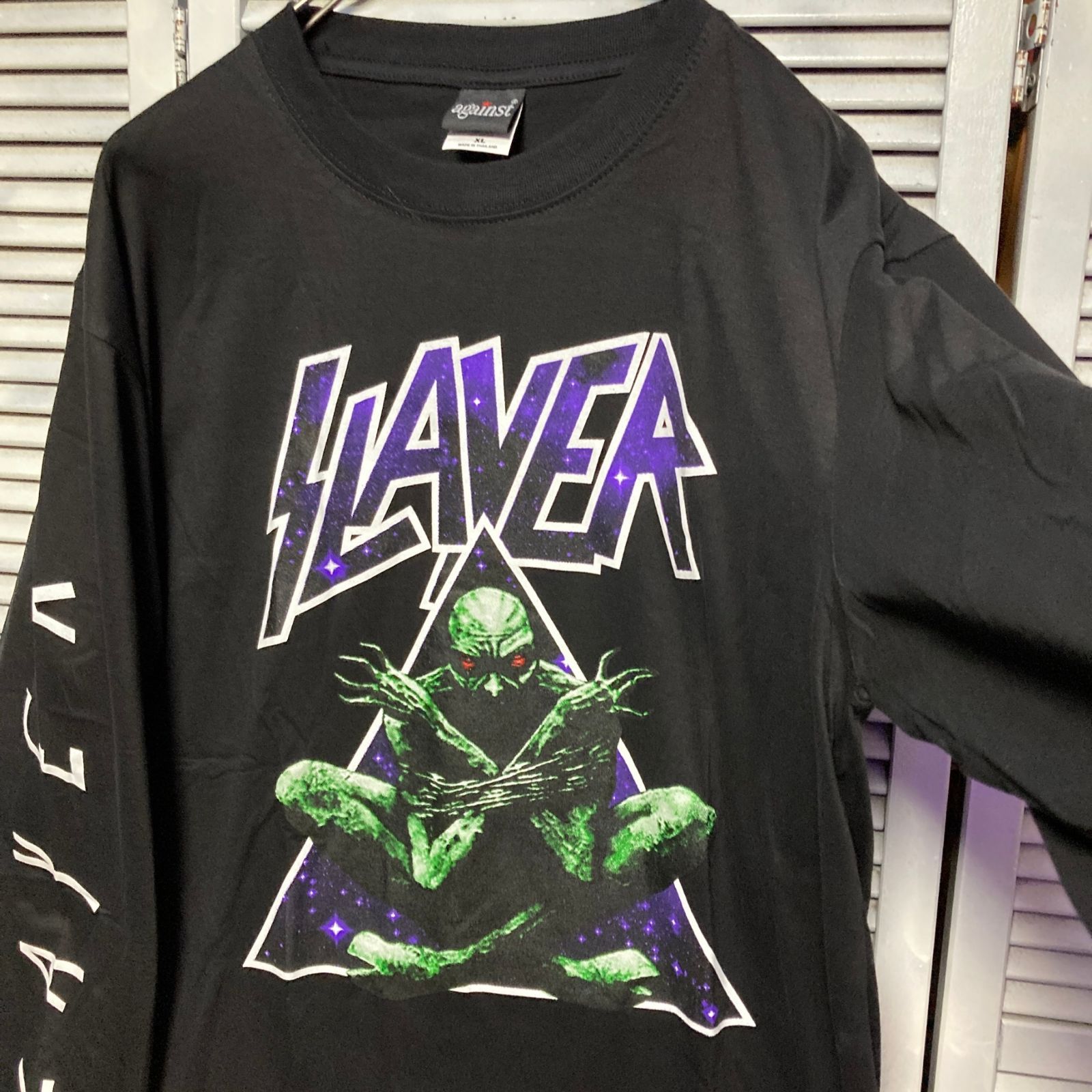 ⭐︎ スレイヤー SLAYER 黒 長袖 Tシャツ ロンT バンド ロングスリーブ 