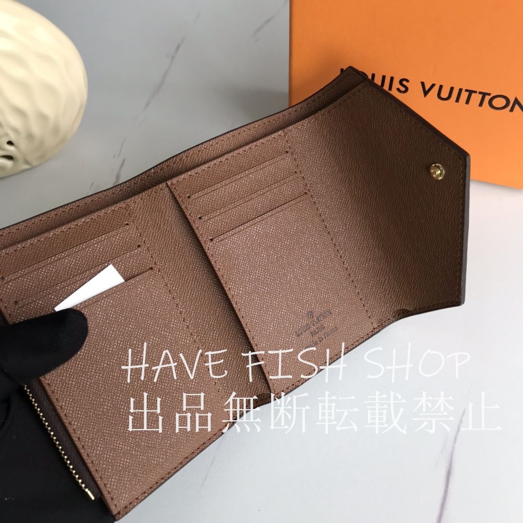 未使用 ポルトフォイユ・ヴィクトリーヌ LOUIS VUITTON ウォレット折り 