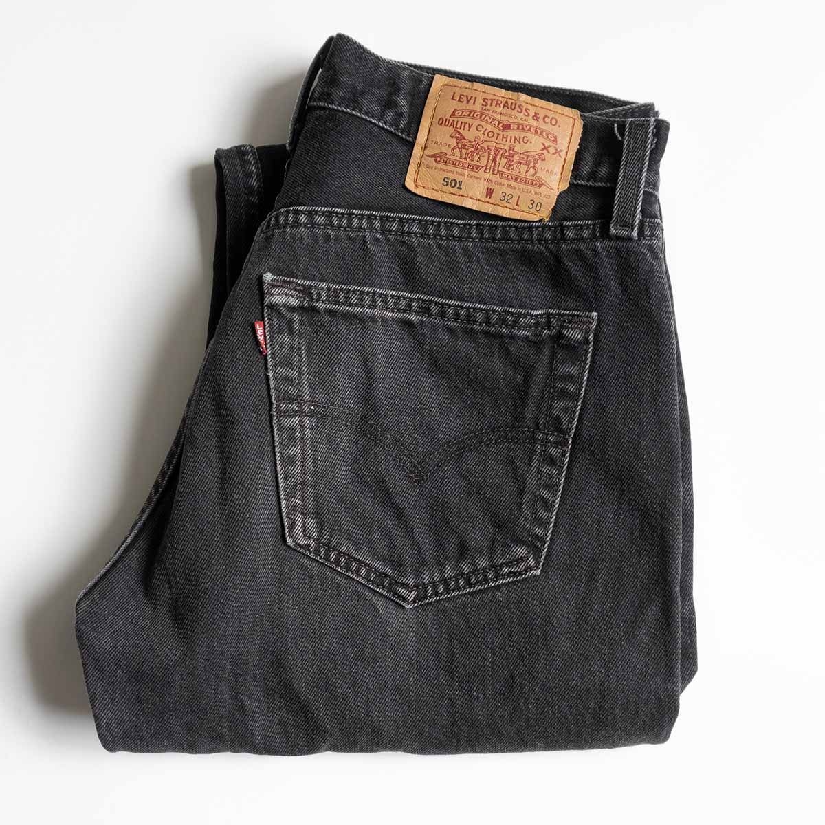 h*y様 ゴールデンサイズ リーバイス 501 ブラック USA製 34×30 ゴールデンサイズ】 LEVI'S 【90s 501 ブラックデニムパンツ