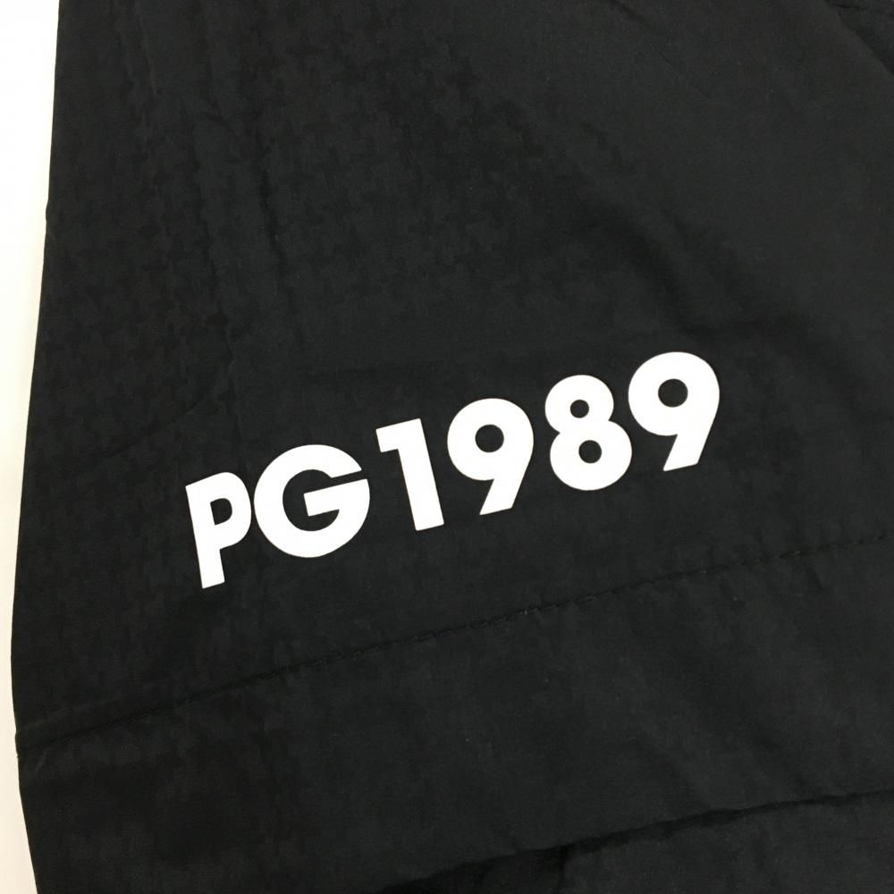 パーリーゲイツ 2WAYレインジャケット 黒×白 総柄地模様 裾ドローコードフード収納可 レディース 0 S ゴルフウェア PEARLY GATES WHITEMONARCHHOTEL_COM