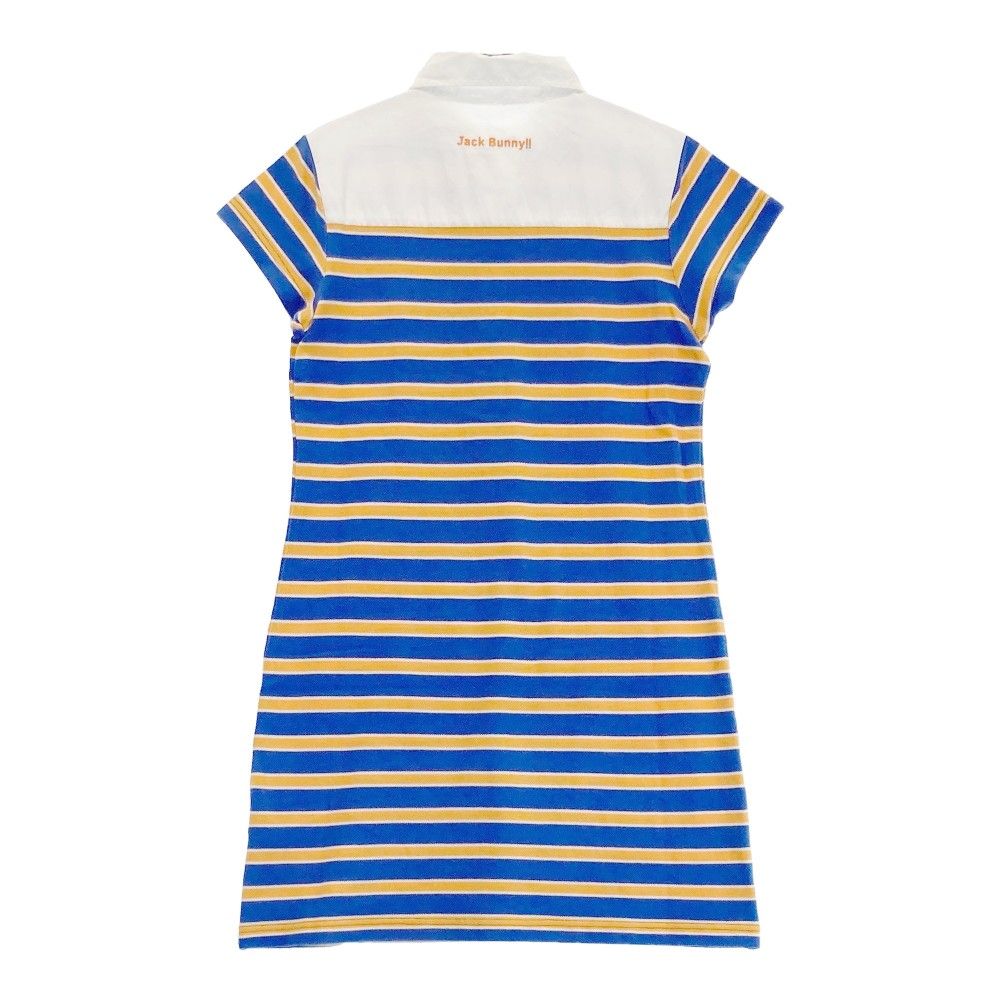 サイズ：0 JACK BUNNY ジャックバニー 半袖ワンピース ボーダー ブルー  