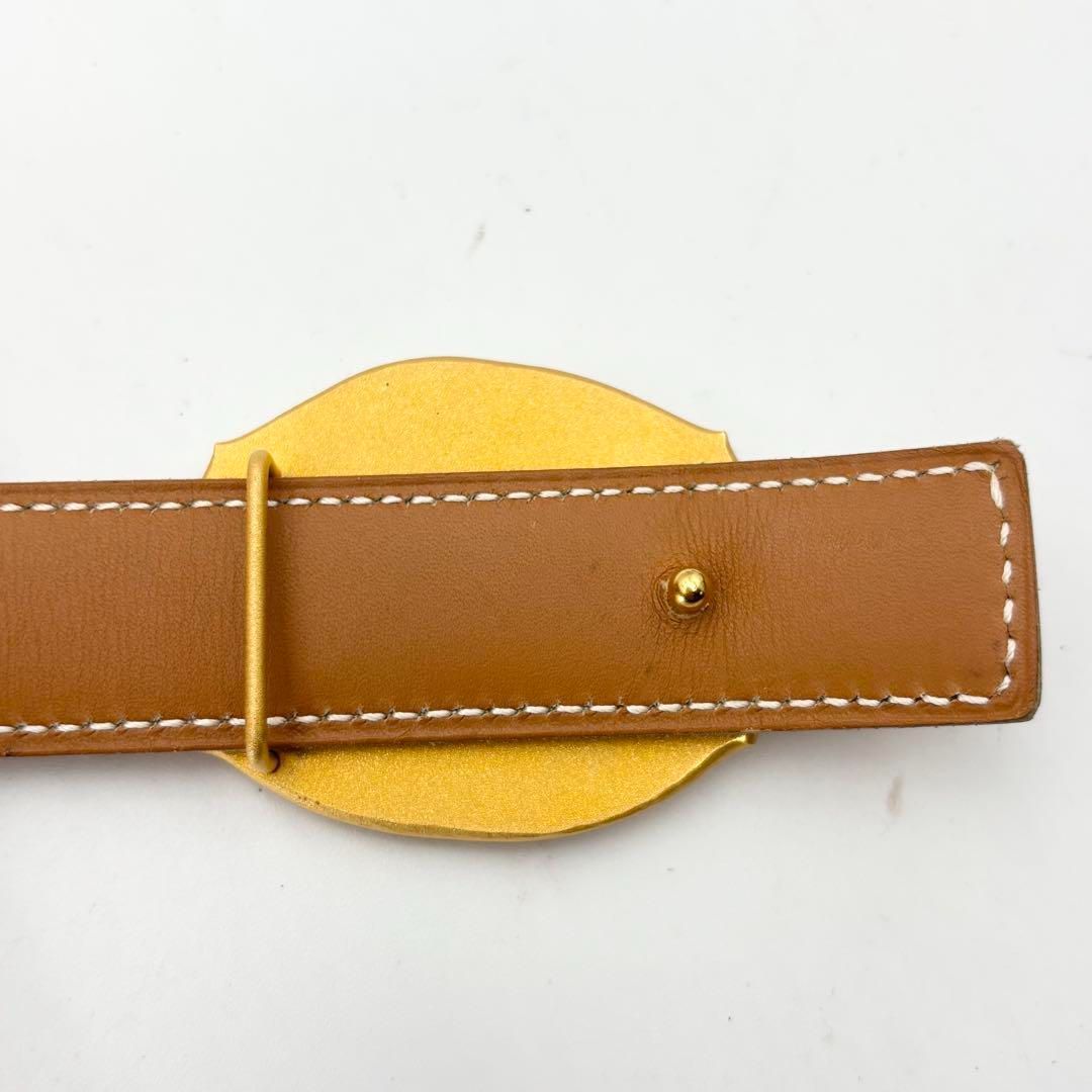 HERMES エルメス シューティングスター ベルト ゴールドバックル 流れ星 美品 エルメス シューティングスター 流れ星 メタル ゴールド