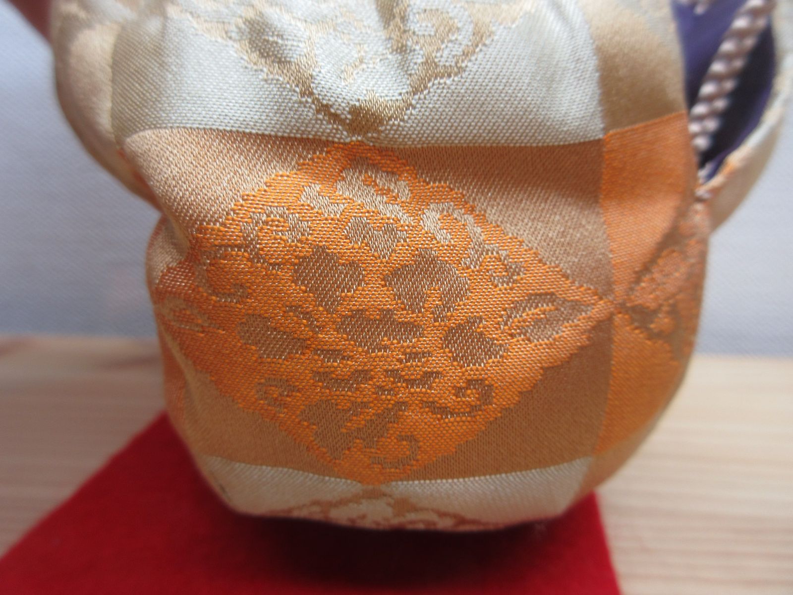 逢絢亭 茶道具 仕覆 四滴茶入仕覆 正絹 蜀江錦 日本製 茶道具 仕服 仕