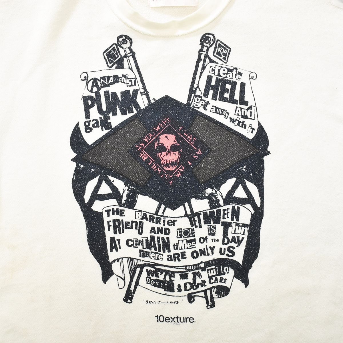 トリプルコラボ】 セディショナリーズ SEDITIONARIES x アストアロボット A Store Robot x 10exture PUNK  HELL 長袖 ロングスリーブ Tシャツ 2 ホワイト メンズ - メルカリ