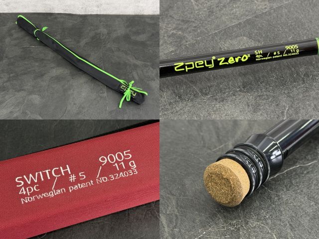  フライロッド Zpey zero SH 9005 ♯5 釣竿 4 pc SWITCH 釣り竿 ロッド ケース付き 514462 フライロッド ロッド