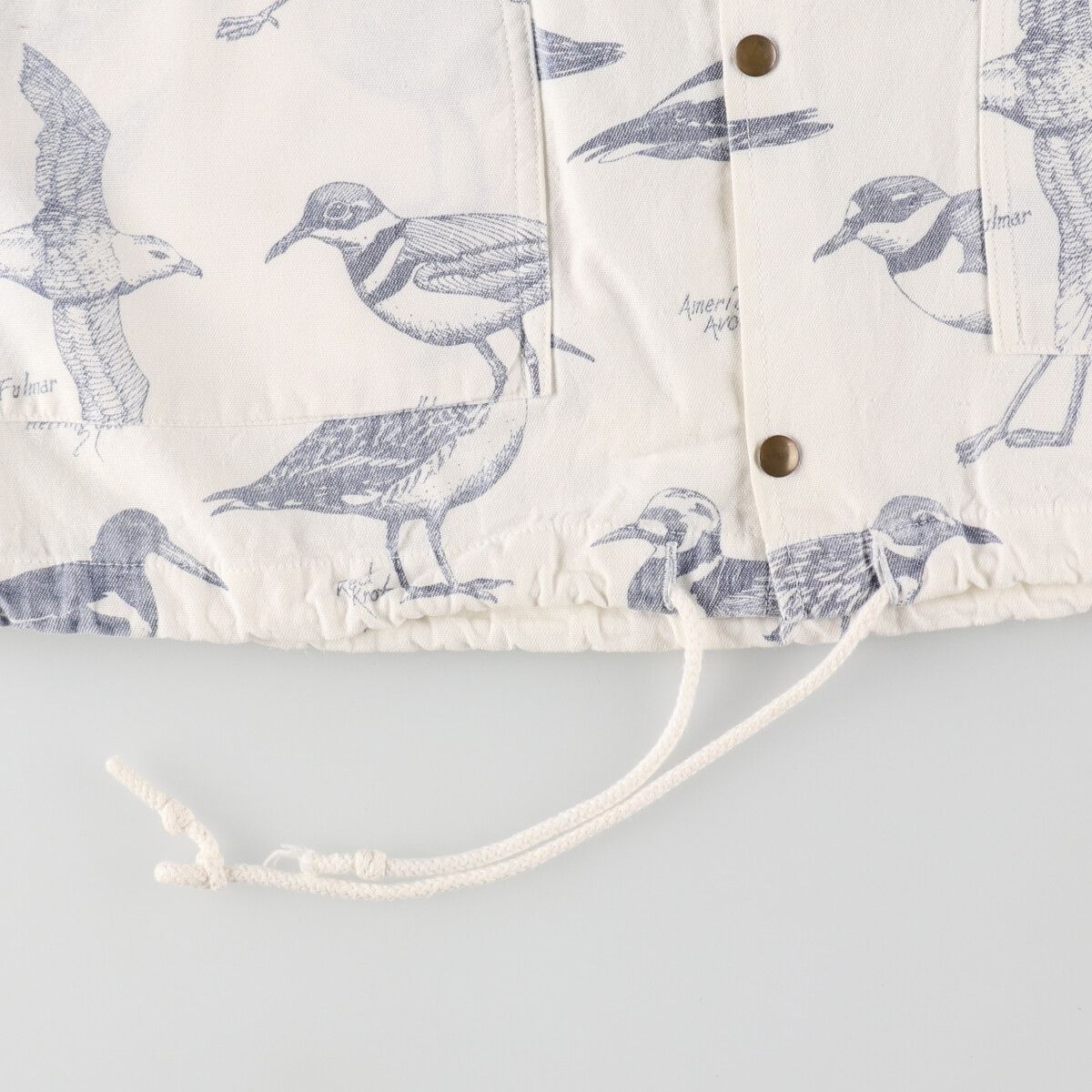 古着 80年代 ミシガンラグ MICHIGAN RAG CO. 鳥柄 コットンパーカー