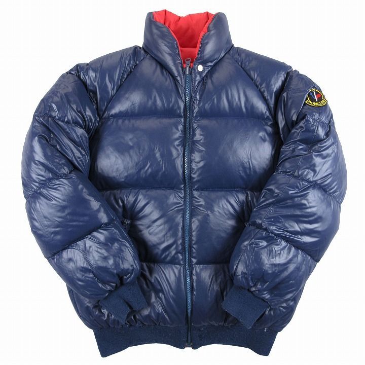 モンクレール★ノーカラーリバーシブルダウンジャケット 希少】 80sヴィンテージ モンクレール MONCLER ゴアテックス