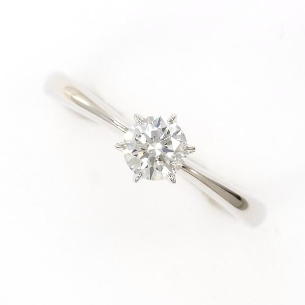 PT900 リング Ring 指輪 7号 ダイヤ 0.311 SI1 ブルーダイヤ 0.05 鑑定書 総重量約3.1g