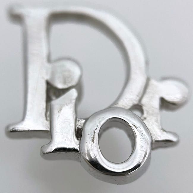 クリスチャン ディオール ピアス ec-22799 シルバー 美品 メタル