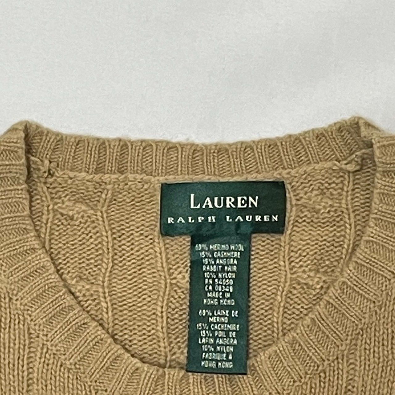 LAUREN RALPH LAUREN ケーブル編み ニット セーター メリノ