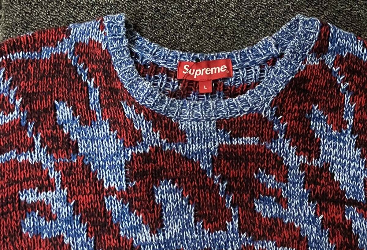 Supreme シュプリーム Stacked Sweater スタックトセーター 総柄