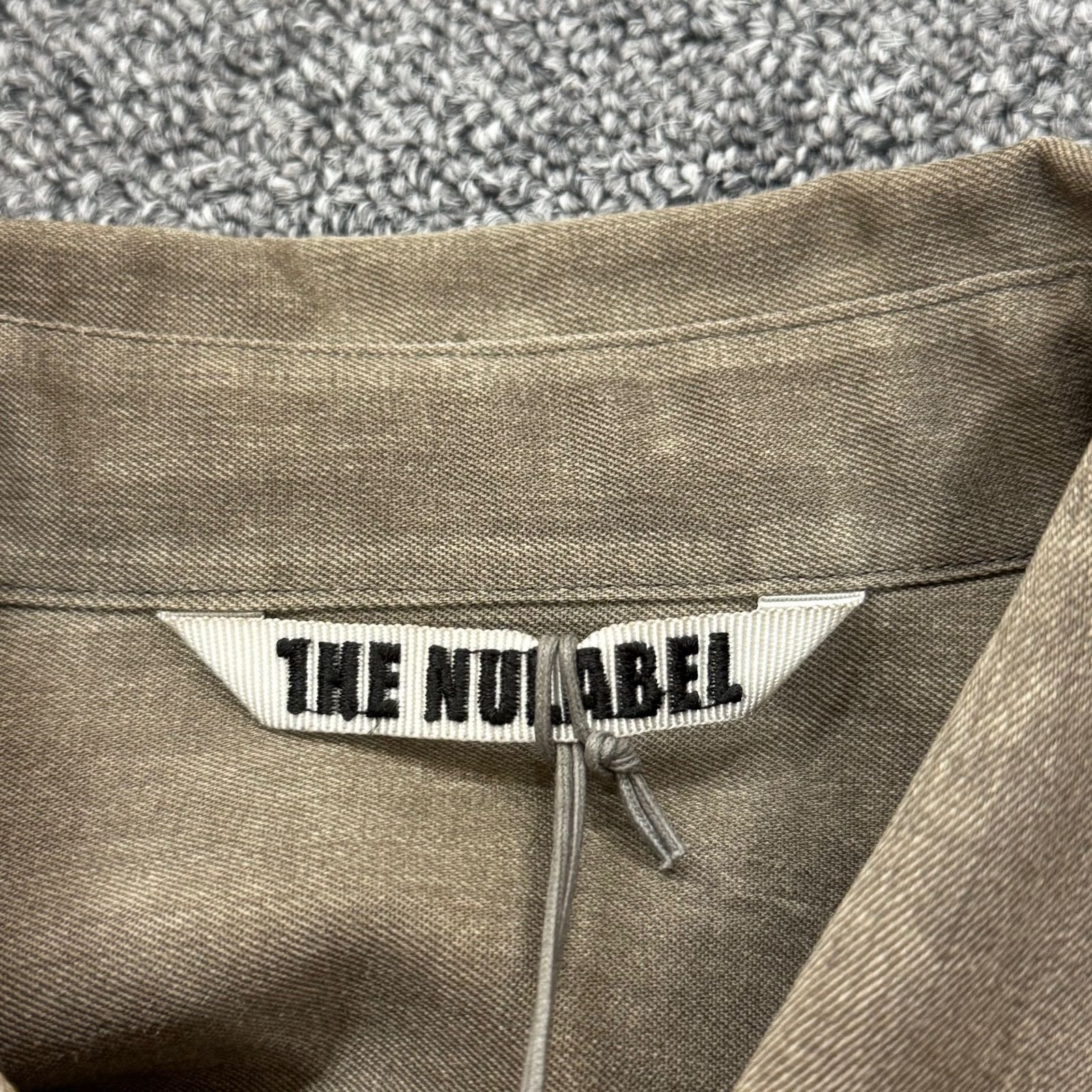 参考上代59400円 未使用品 NULABEL NATURAL DYED WOOL GABARDINE