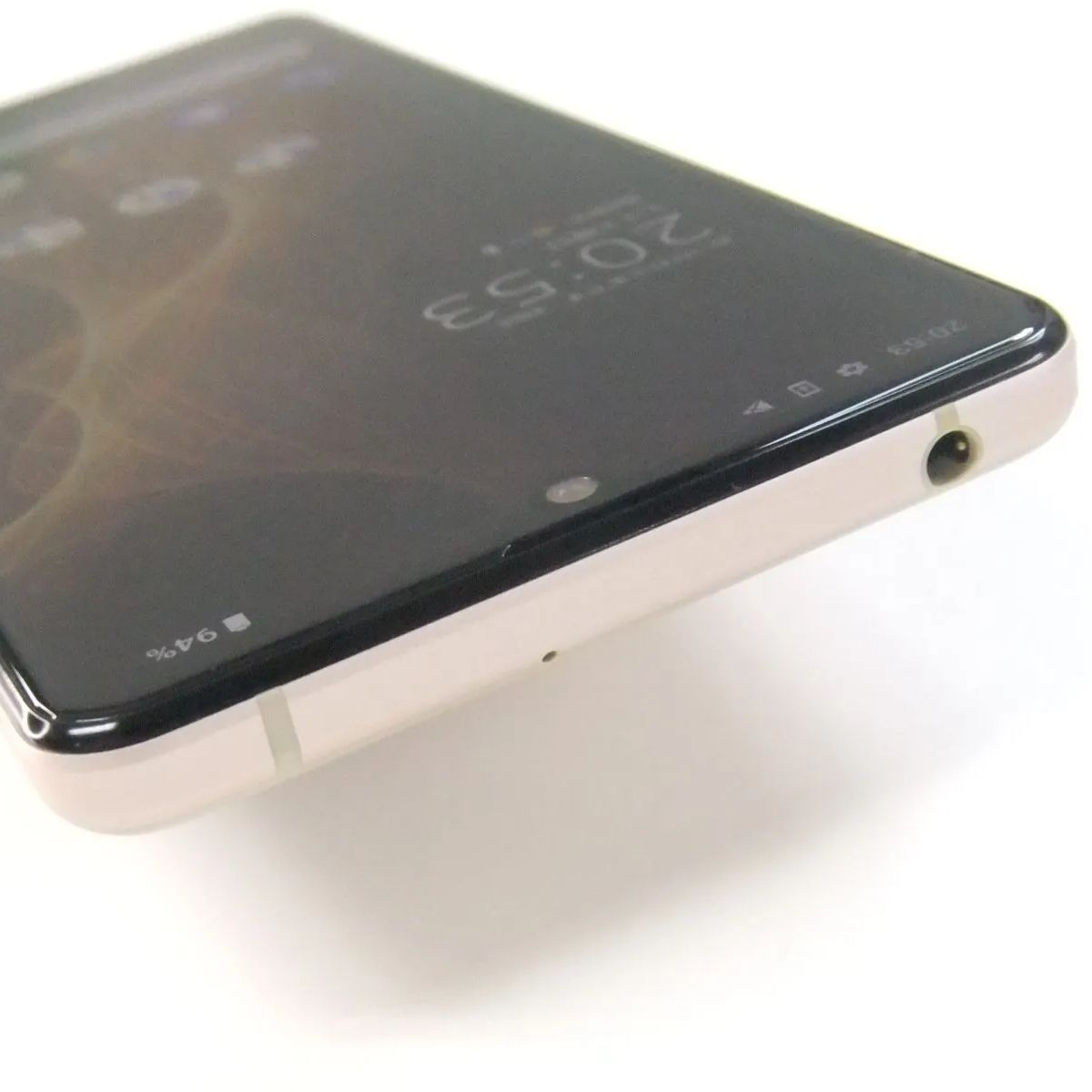 【中古】 AQUOS sense5G SHG03 ライトカッパー au SIMロック解除済